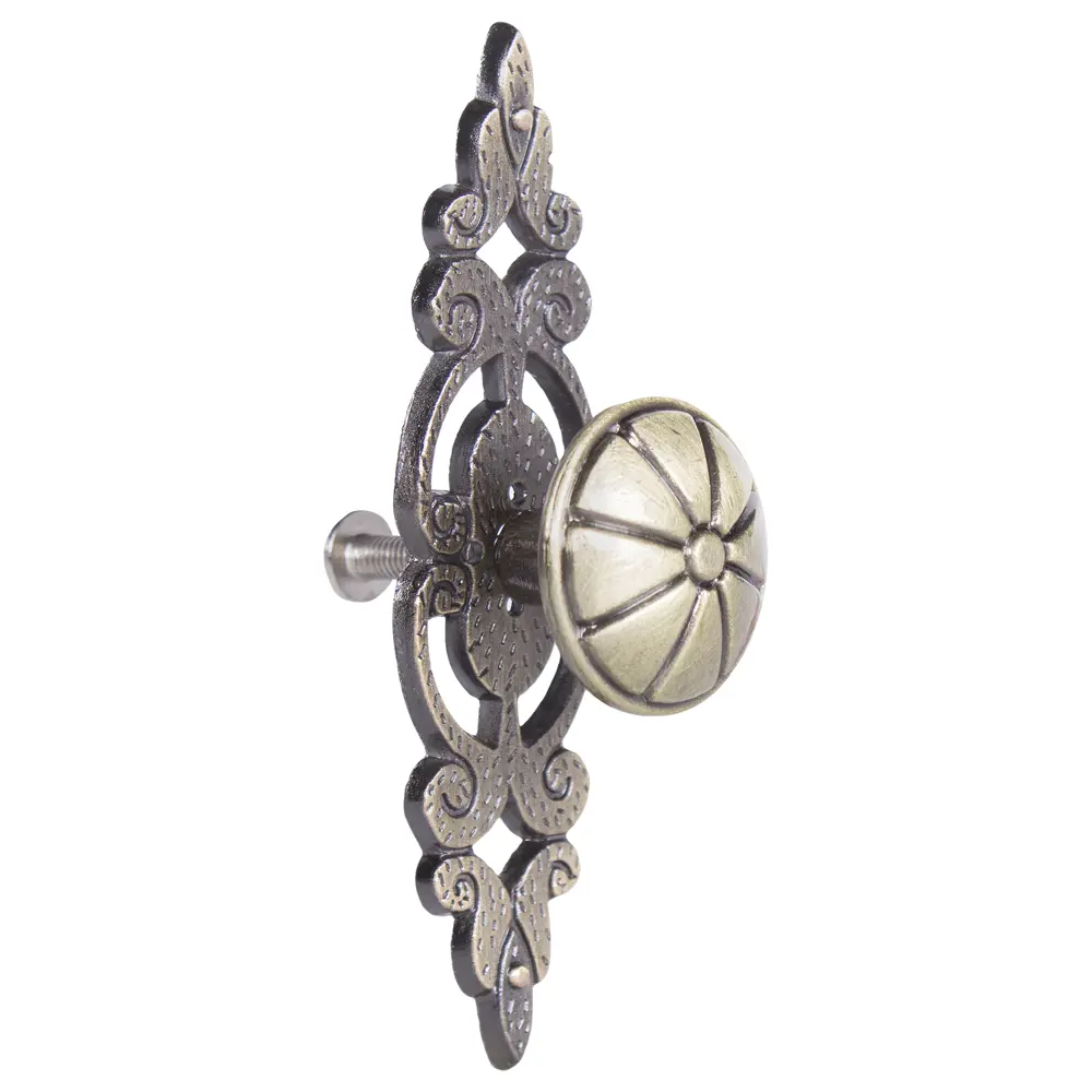 Мебельная ручка-кнопка Larvij бронза LAMPLANDIA STLM-2109017