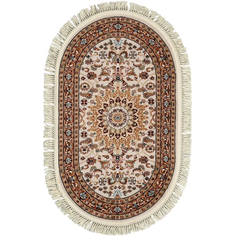 Ковер полипропилен Шахреза D210KT 80x133 см цвет кремовый MERINOS STLM-2114869 - Вид №1