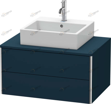 XS491009898 XSquare Тумбочка для подвесной консоли Темно-синий шелковисто-матовый лак Duravit