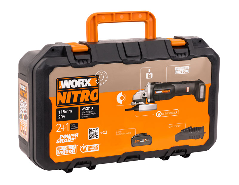 Углошлифовальная машина (УШМ) Worx WX813 PowerShare 20V 9083087 STDN-0061099 - Вид №7