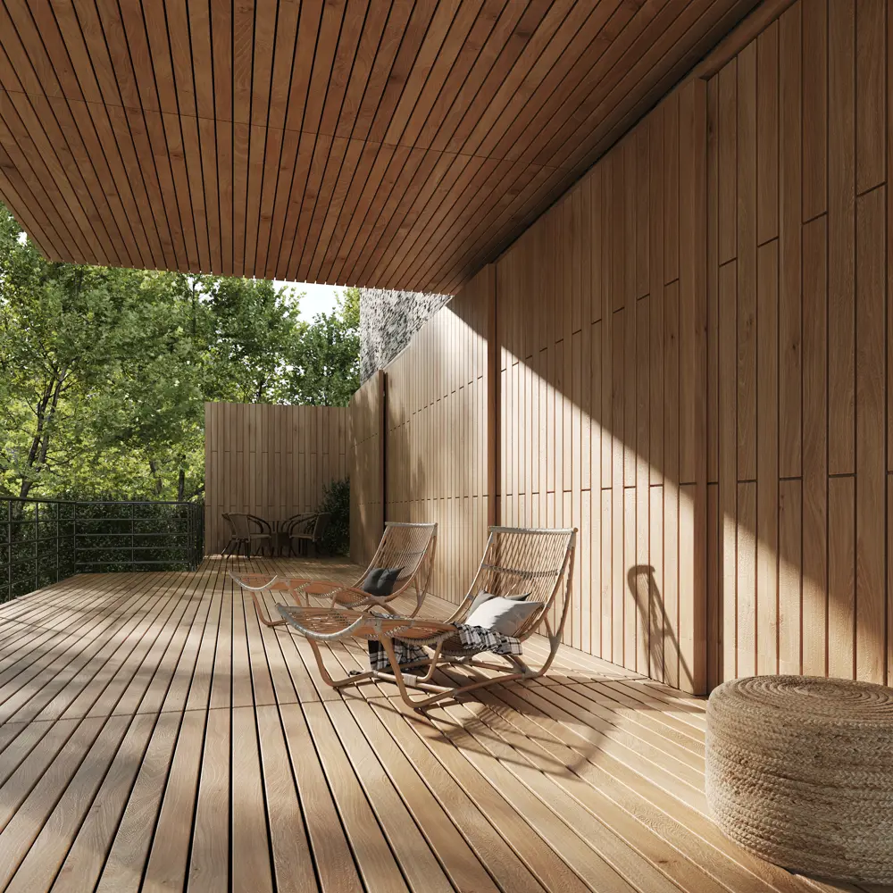 Santreyd Планкен из хвои с фаской для фасада и интерьера 83400582 STLM-0040836 - Вид №3