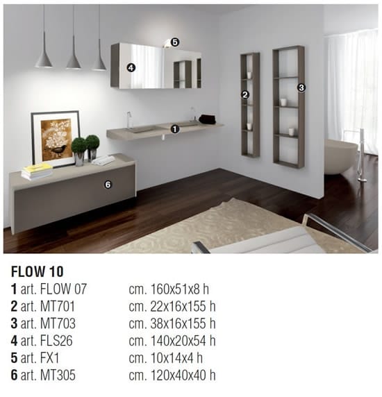 Прямоугольная двойная подвесная раковина LASA IDEA ARCH-00129127 - Вид №3