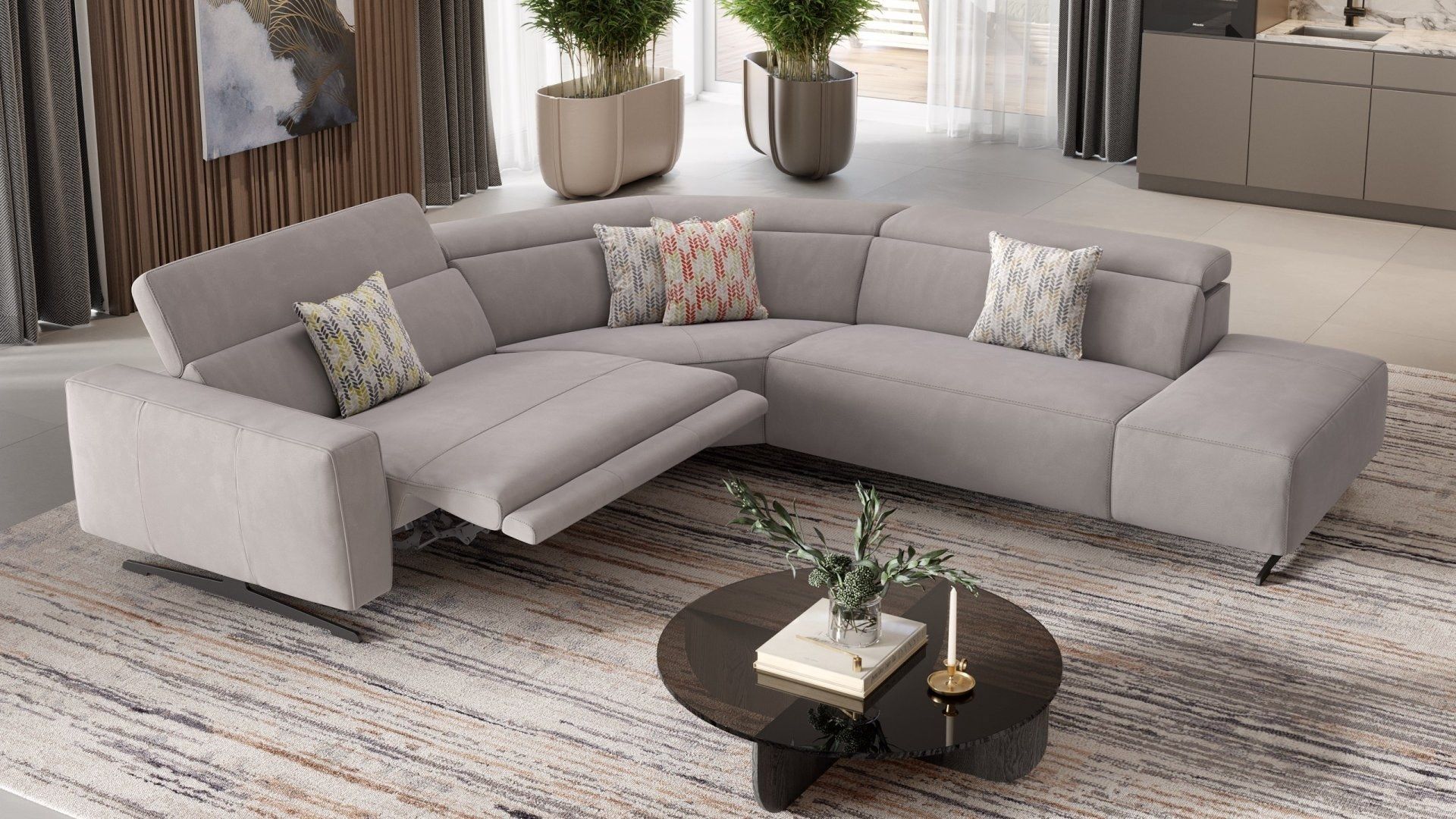 Угловой диван из ткани Sofanella Alesso ARCH-00100604 - Вид №6