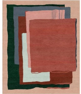 Tapis Rouge Прямоугольный коврик ручной работы из шерсти и шелка Abstraction Tr1746