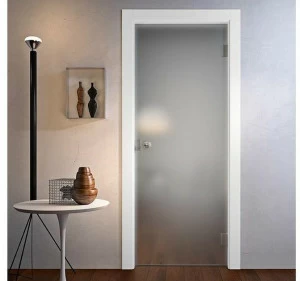 GIDEA Распашная стеклянная дверь без рамы Moderno Via 1tv