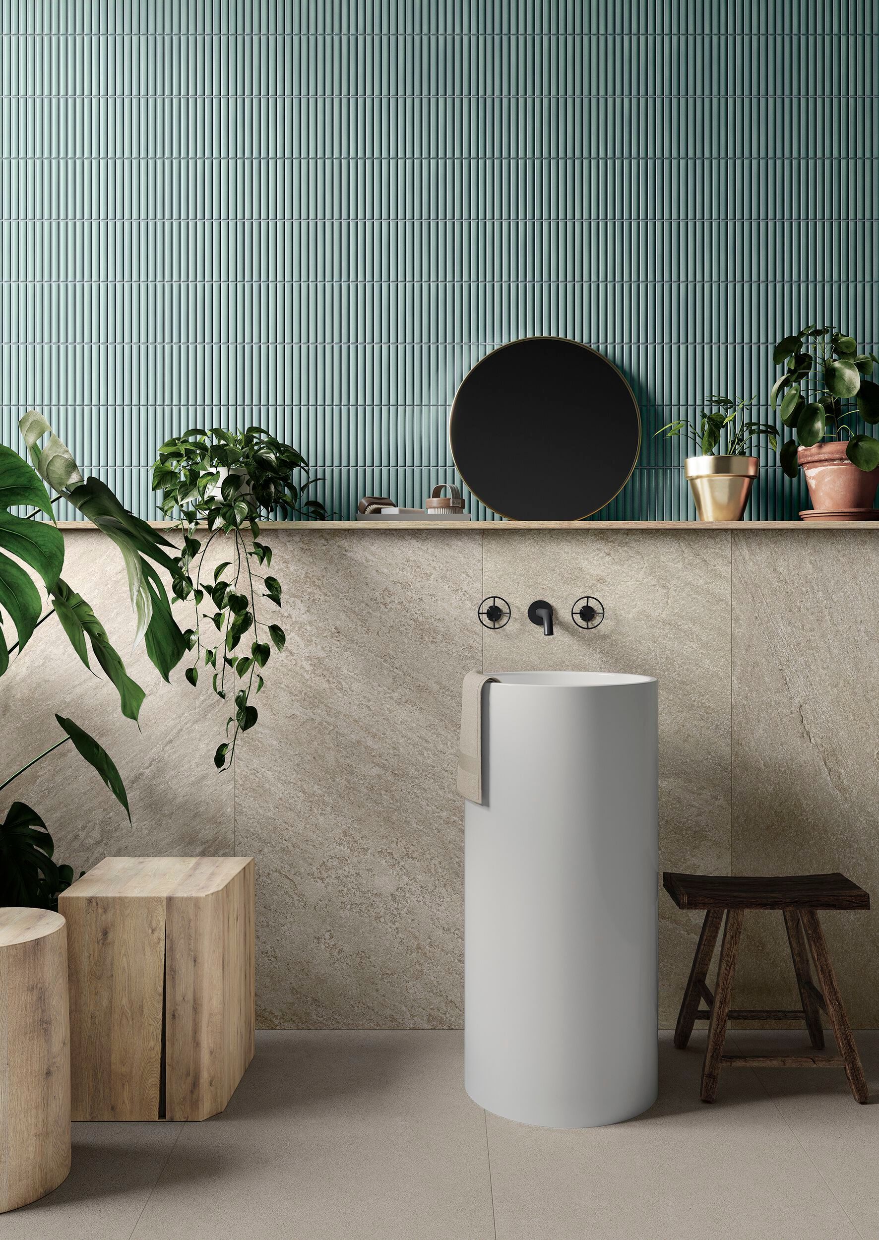 Противоскользящее напольное покрытие из керамогранита с эффектом камня Gayafores QUARTZ ARCH-00070590 - Вид №5