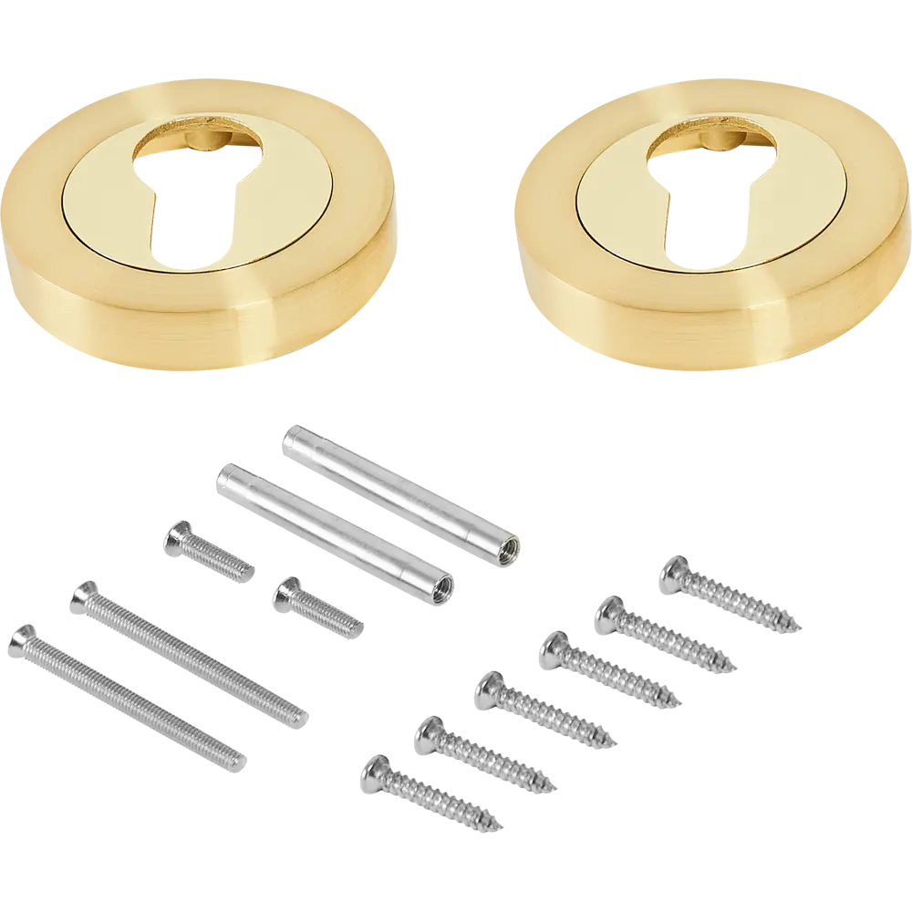 Накладка под цилиндр Punto BK6.R.TLK52 цвет золото 2 шт STLM-2062308 - Вид №1