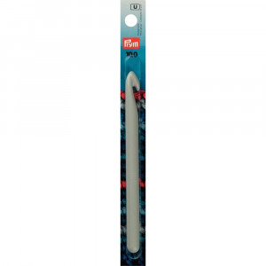 218503 Для вязания Крючок для шерстяной пряжи пластик d 10 мм 14 см в блистере . PRYM