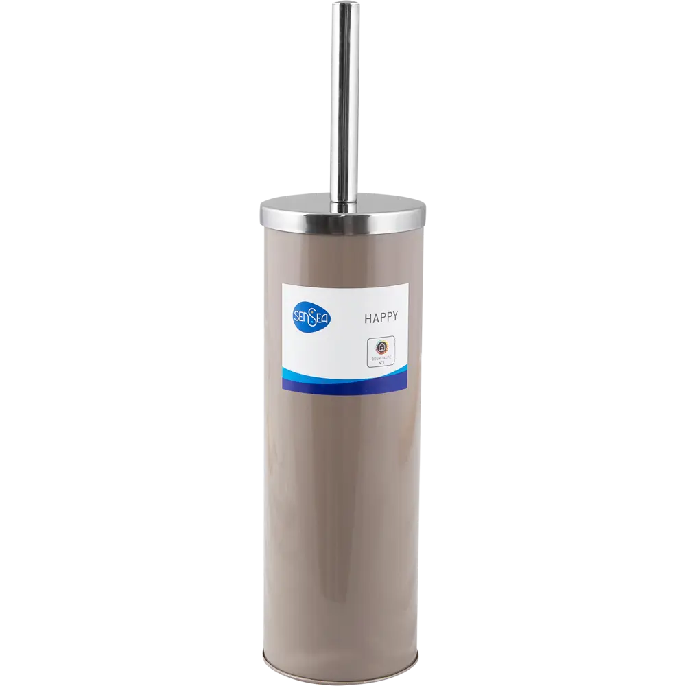 Ершик для унитаза напольный Sensea Happy металл цвет коричневый STLM-2200783