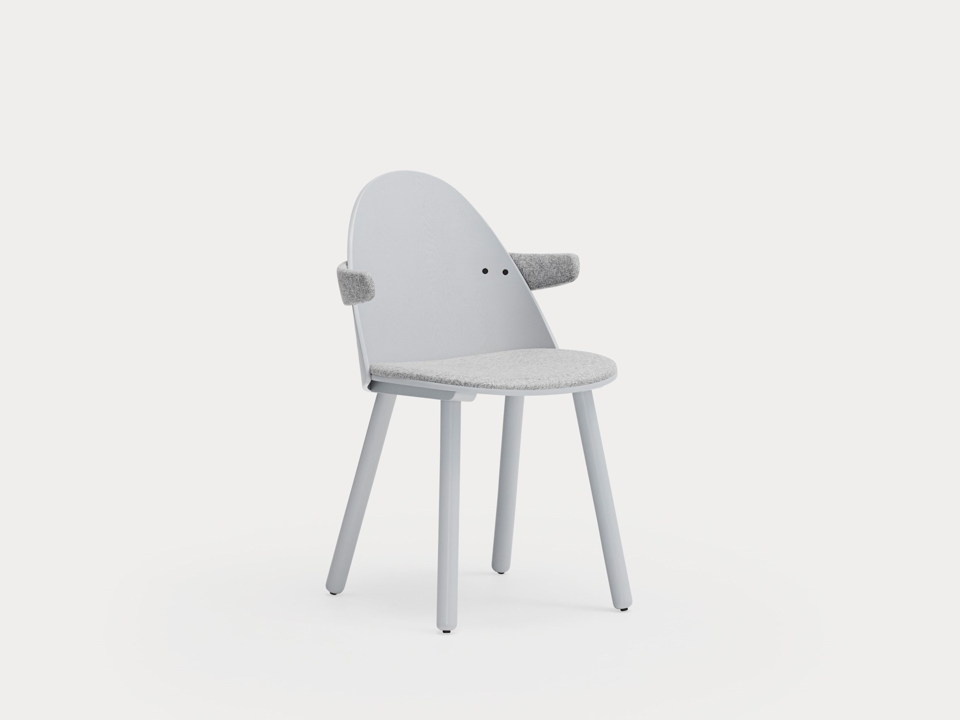 Деревянный стул с подлокотниками и встроенной подушкой TEULAT Uma ARCH-00123124 - Вид №8