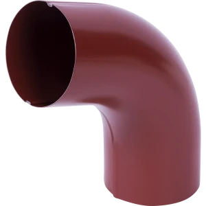 Колено на 70° для трубы цвет красный