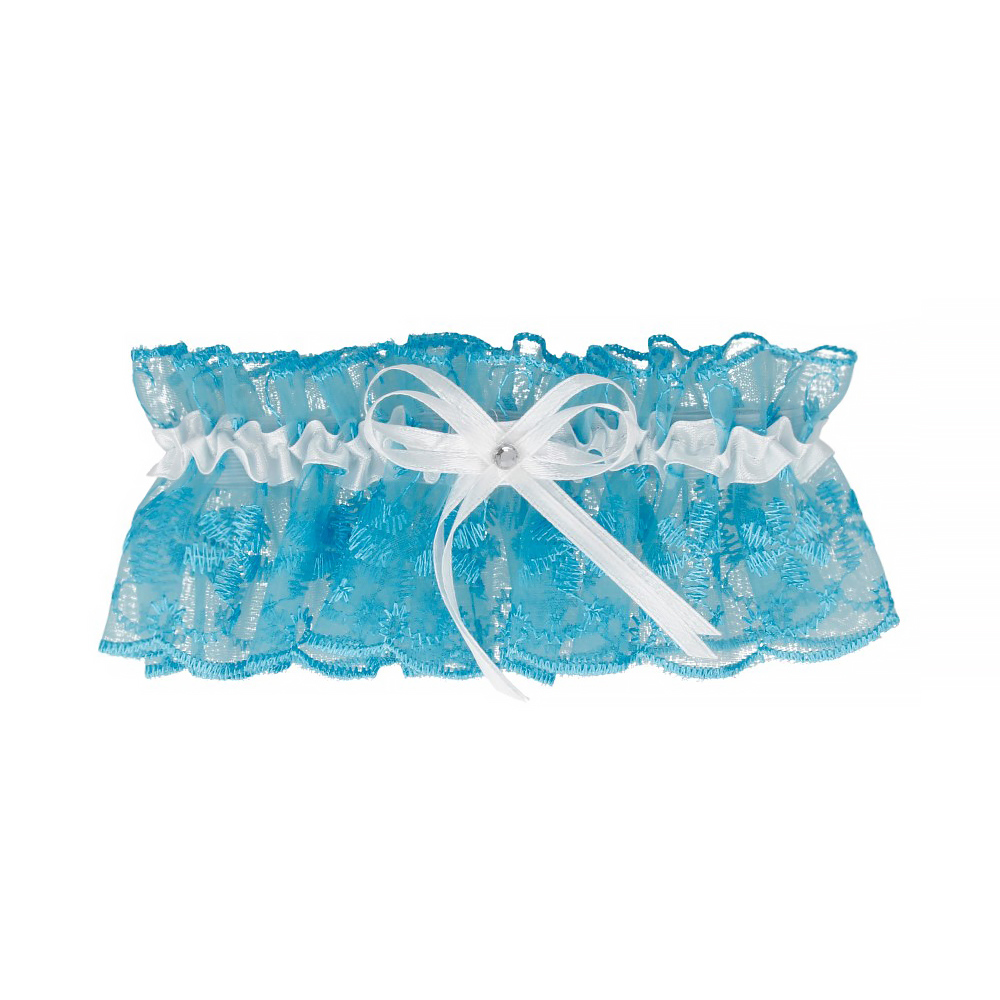 3332382 Подвязка для невесты "Элит" 02 бирюзовая Santreyd 