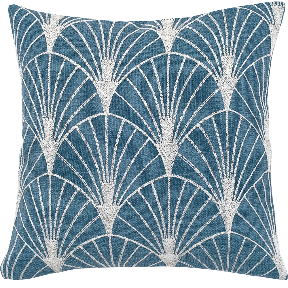 Подушка Great Gatsby Веера 40х40 см цвет синий WESS STLM-2154816