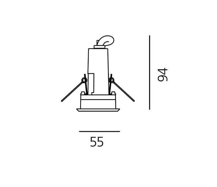 Утопленный потолок алюминиевый открытый прожектор Artemide Ego ARCH-00033314 - Вид №11