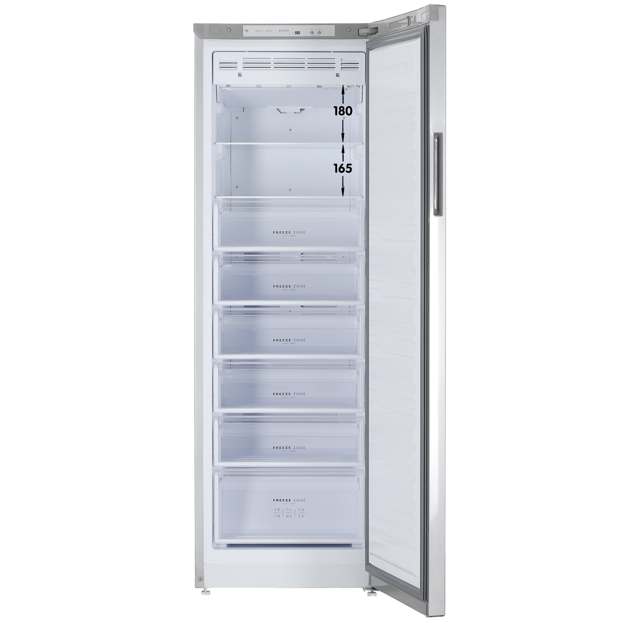 9967566 Морозильный шкаф  Бирюса C6047SN серебристый STDN-0113111 - Вид №1