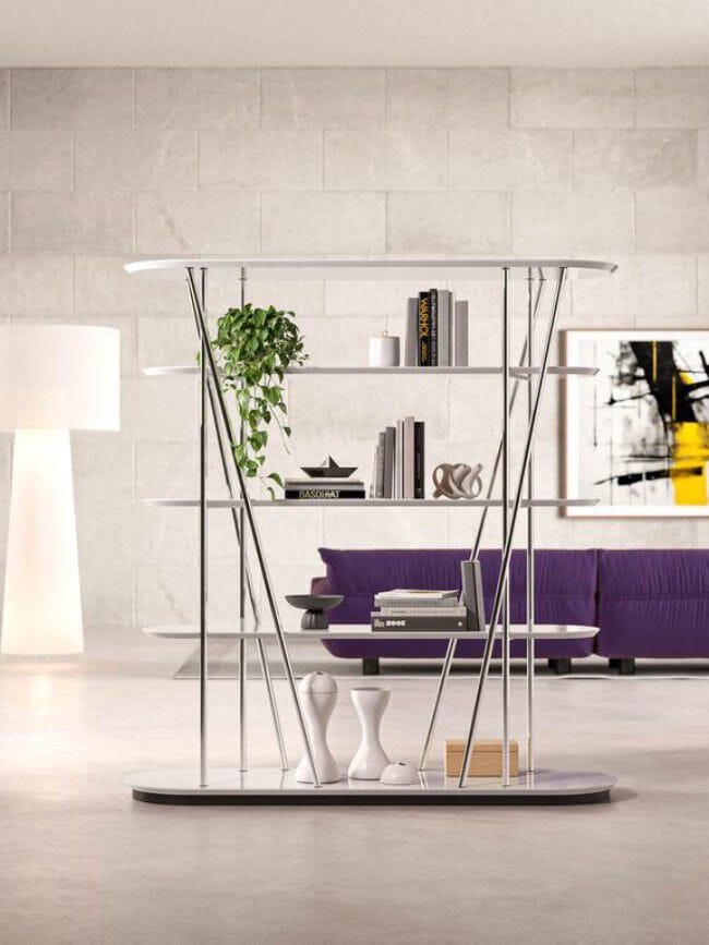 Деревянный двухсторонний самонесущий книжный шкаф CAPPELLINI MILLEPIEDI ARCH-00129199 - Вид №2