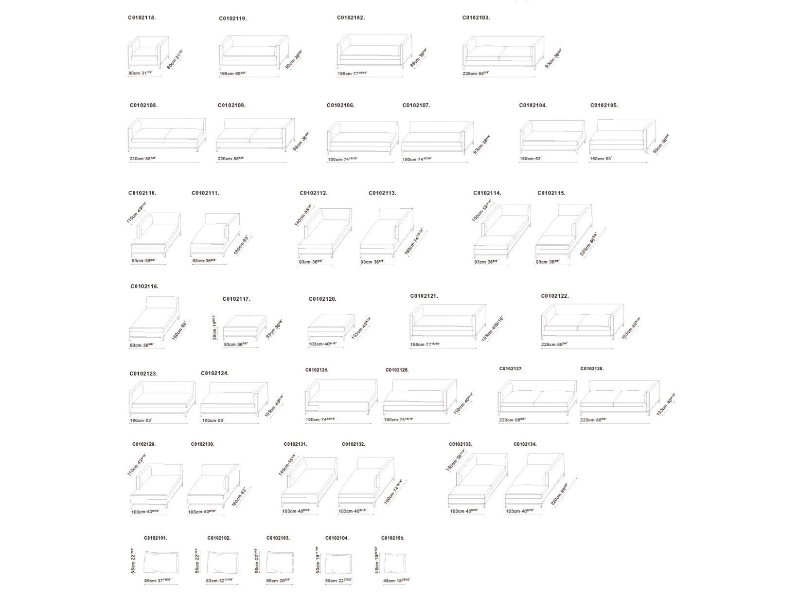 4-местный кожаный диван CAMERICH Crescent ARCH-00002968 - Вид №2