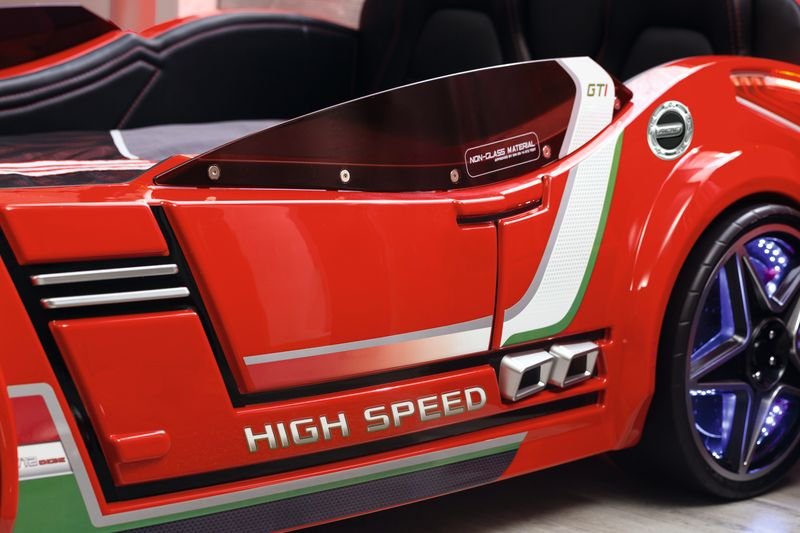 Кровать-машина с подсветкой 100х190 см красная GTS CILEK CHAMPION RACER 00-3832326 Красный Santreyd  - Вид №2