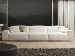 Dall'Agnese 3-х местный модульный кожаный диван Domino