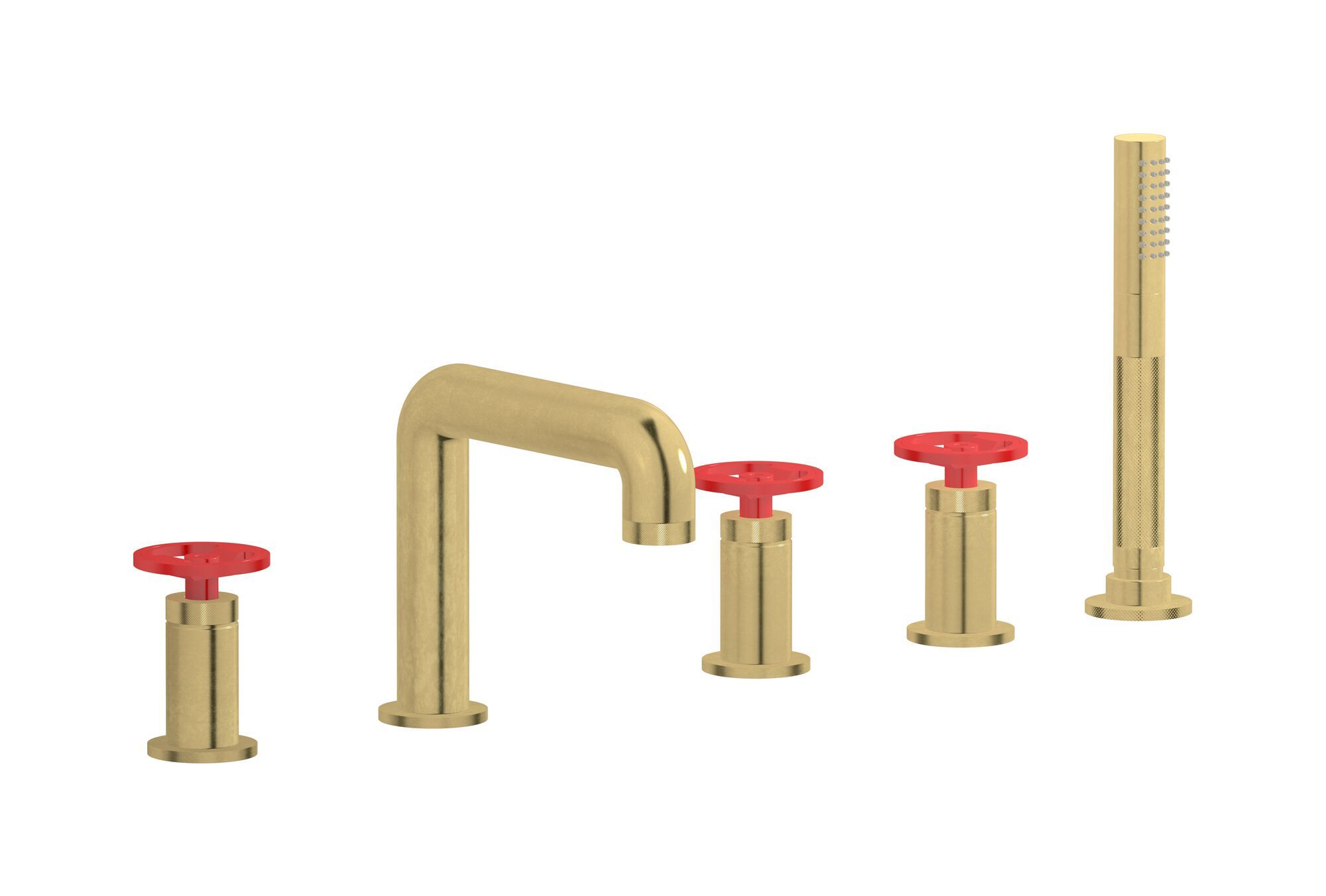 Смеситель для ванны с 5 отверстиями и ручным душем IB Bold ARCH-00114944 - Вид №13