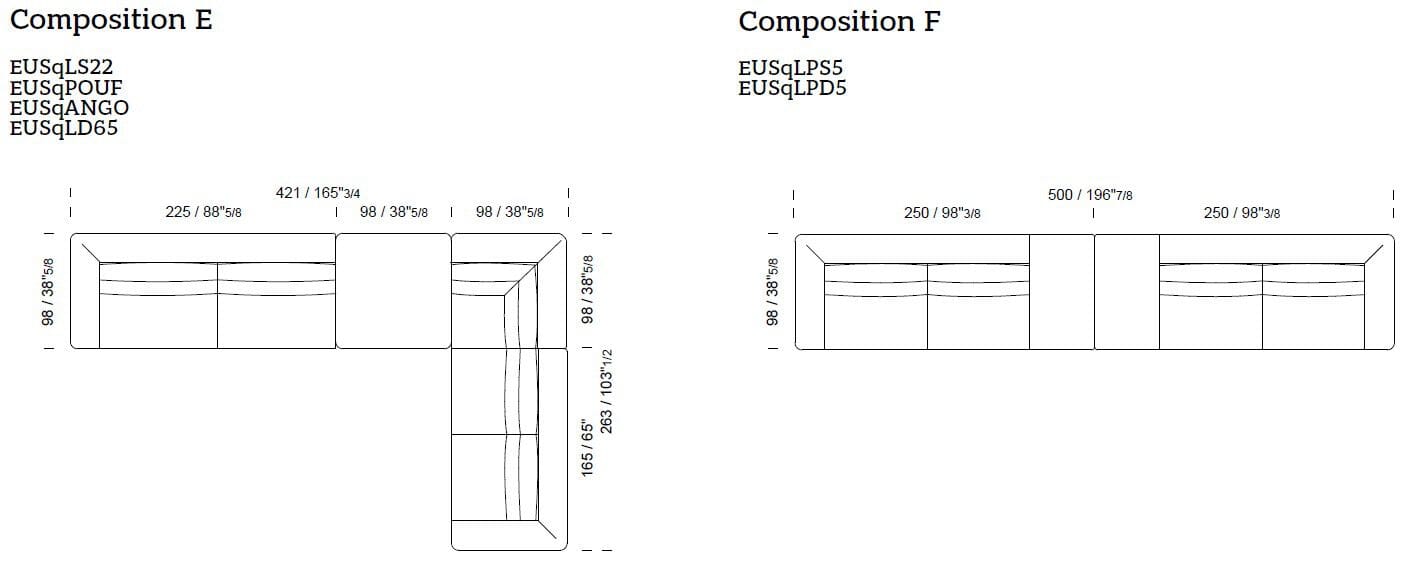 Секционный диван из кожи и ткани Borzalino статус-кво ARCH-00079190 - Вид №15