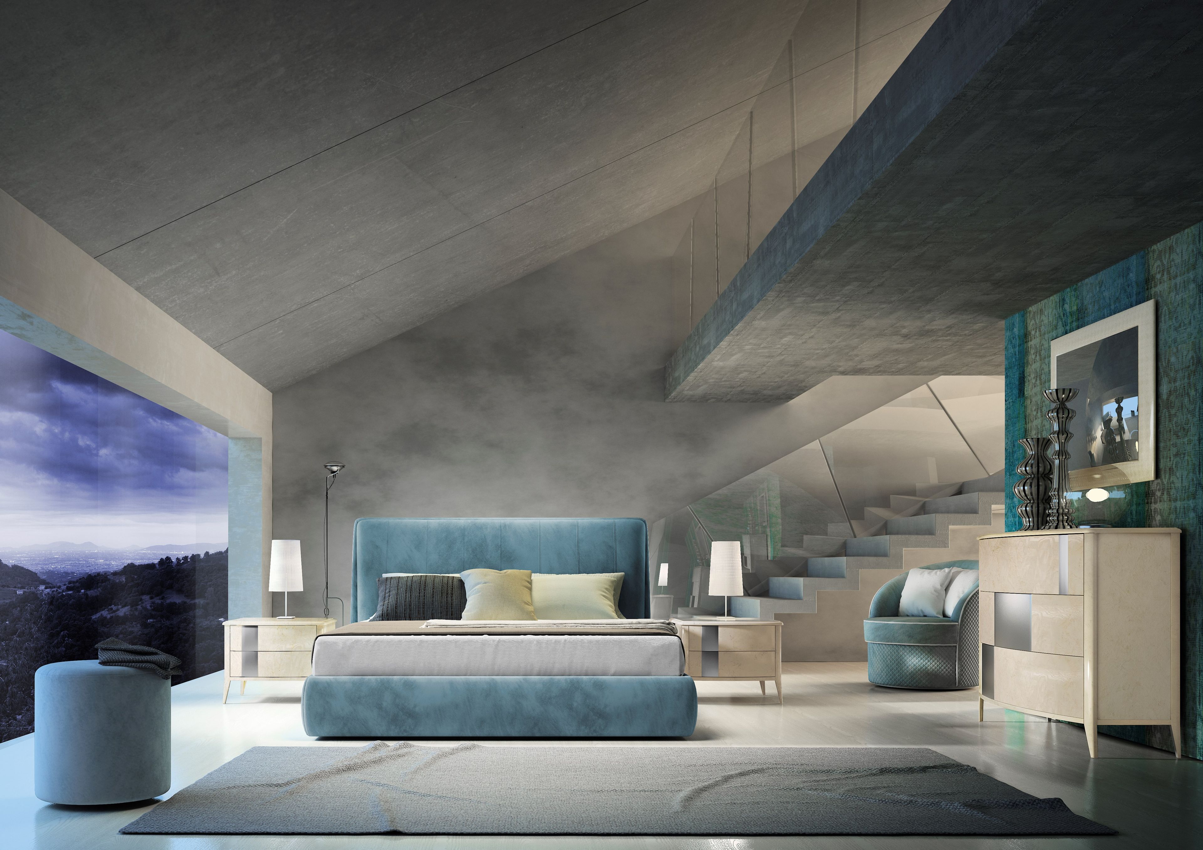 Деревянная тумбочка с ящиками CASA +39 Gold ARCH-00016758 - Вид №2