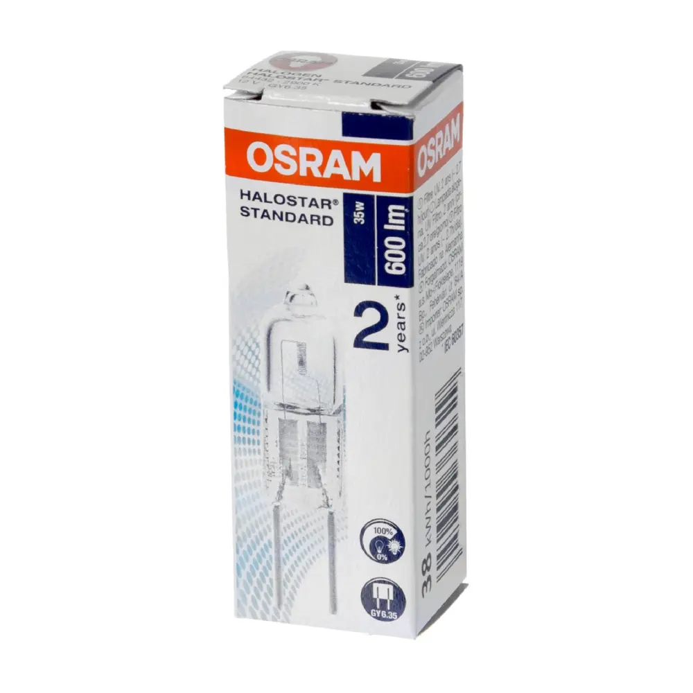 Лампа галогенная Osram капсула GY6.35 35 Вт 12 В свет тёплый белый STLM-2008909 - Вид №1