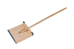 15693705 Деревянная лопата с черенком для снега Движок 380х380мм КПБ-01195 Спец