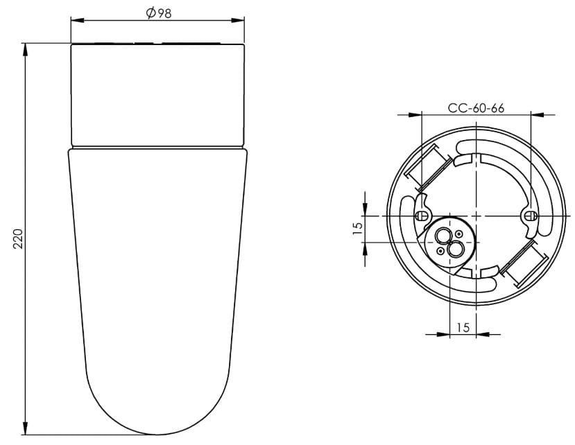 Настенный светильник / потолочный светильник из стекла и фарфора Ifö Electric Classic ARCH-00104338 - Вид №2