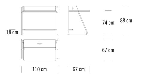 Письменный стол THONET S 1200 ARCH-00059042 - Вид №10