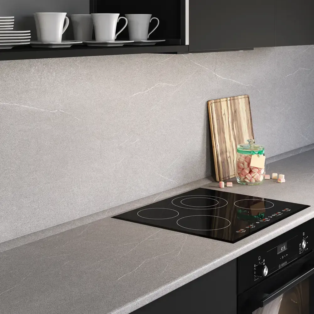 Столешница KONSENSA Гранит серый 60x300x2.5 см ДСП цвет серый ДСП Постформинг STLM-2002255 - Вид №6