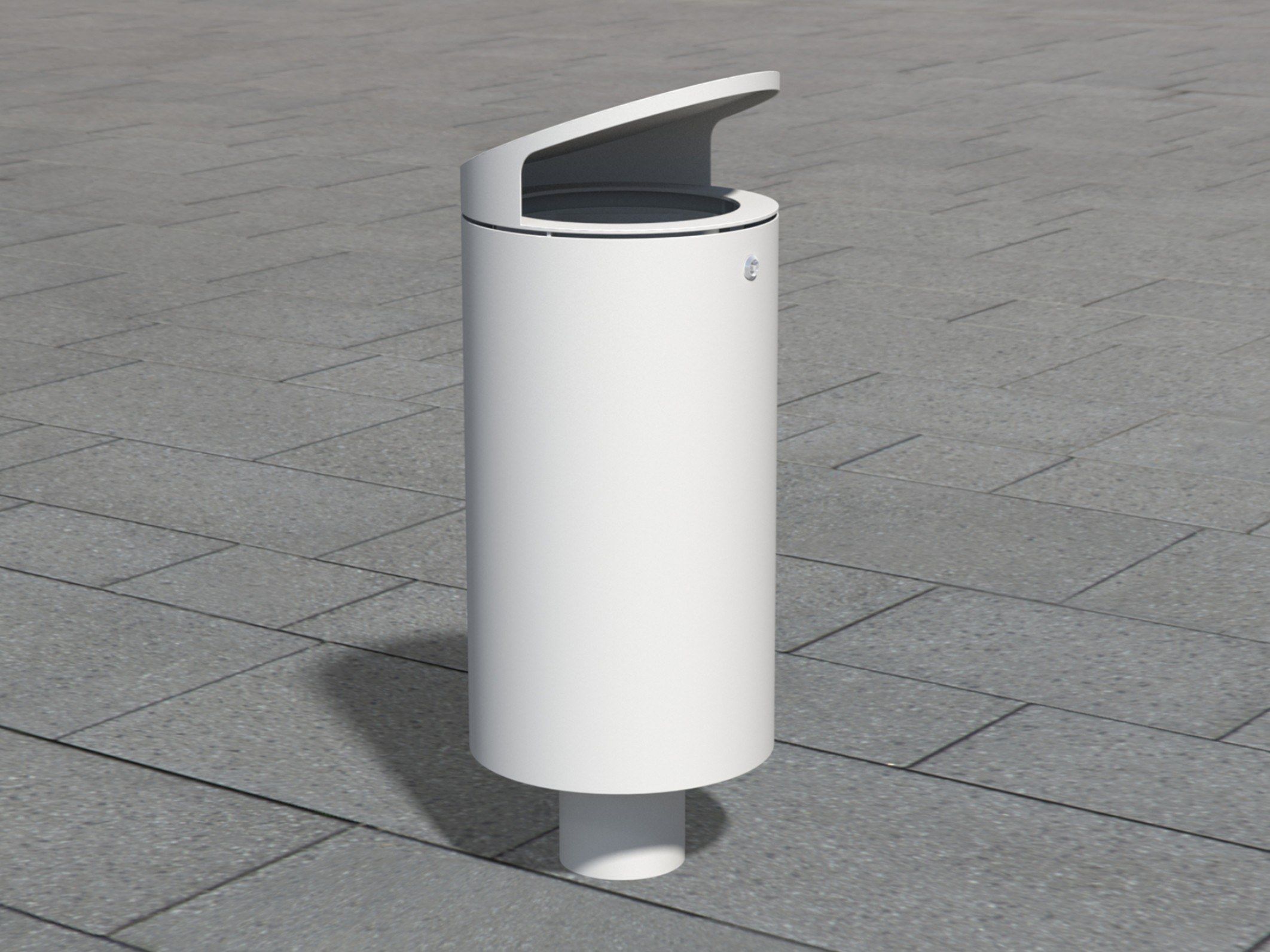 Держатель для мусора из нержавеющей стали с крышкой для наружного использования BENKERT BANKE мусорное ведро ARCH-00107787 - Вид №1