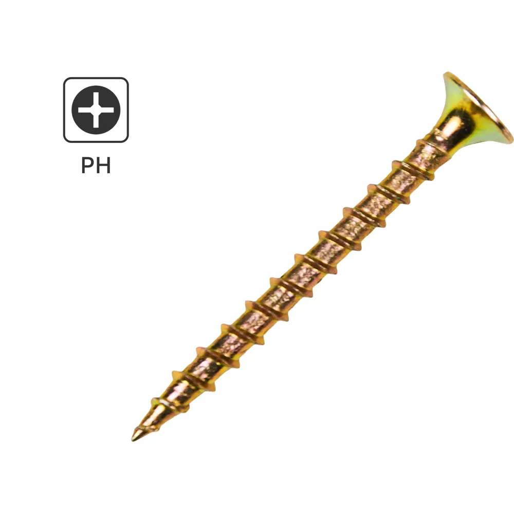 89212896 Саморезы по дереву и гипсокартону Standers потайные острые оцинкованные 3.5x41 3 кг STLM-1010391 