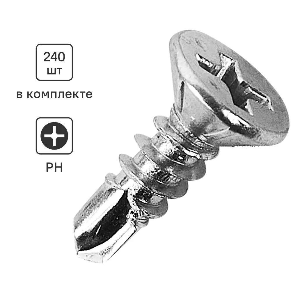 Santreyd: Саморезы потайные со сверлом для оконных профилей 3.9×16 мм 89026035 STLM-1006969