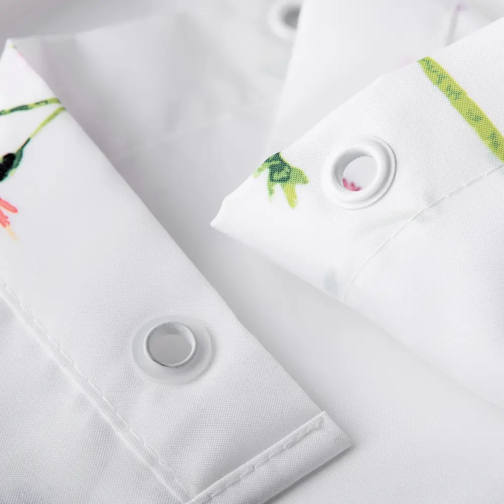 Штора для ванной Wess Meadow 180x200 см полиэстер цвет белый/зеленый STLM-2164016 - Вид №5