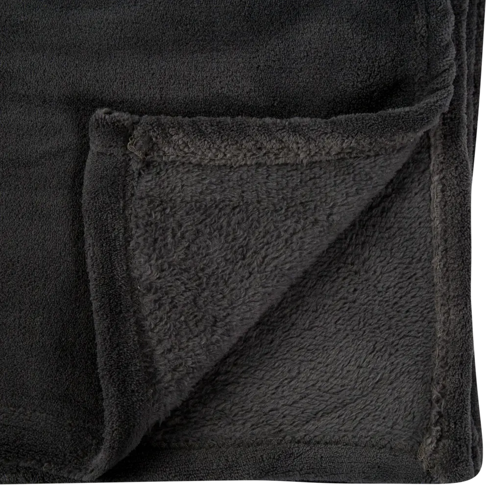 Покрывало, 180х230 см, микроплюш, цвет тёмно-серый Atmosphera STLM-2025610 - Вид №2