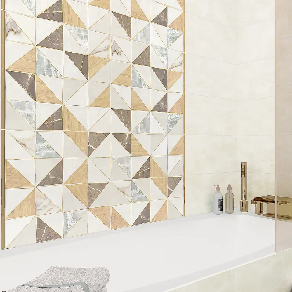 Плитка Triangle Wood 24.9x50 см 1.49 м², цвет бежевый Santreyd STLM-2199817 - Вид №4