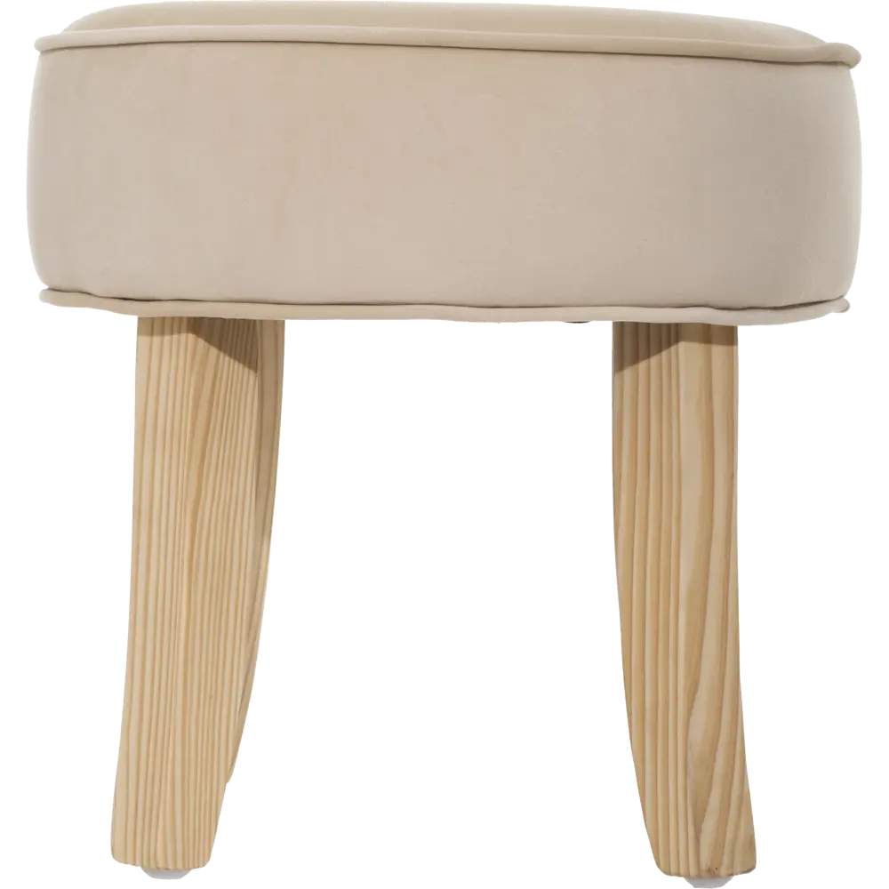 Табурет с мягкой обивкой цвет бежевый Atmosphera STLM-2012406 - Вид №1