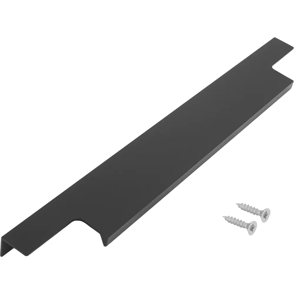 Мебельная ручка-профиль черная 296 мм Jet STLM-2065983 - Вид №2