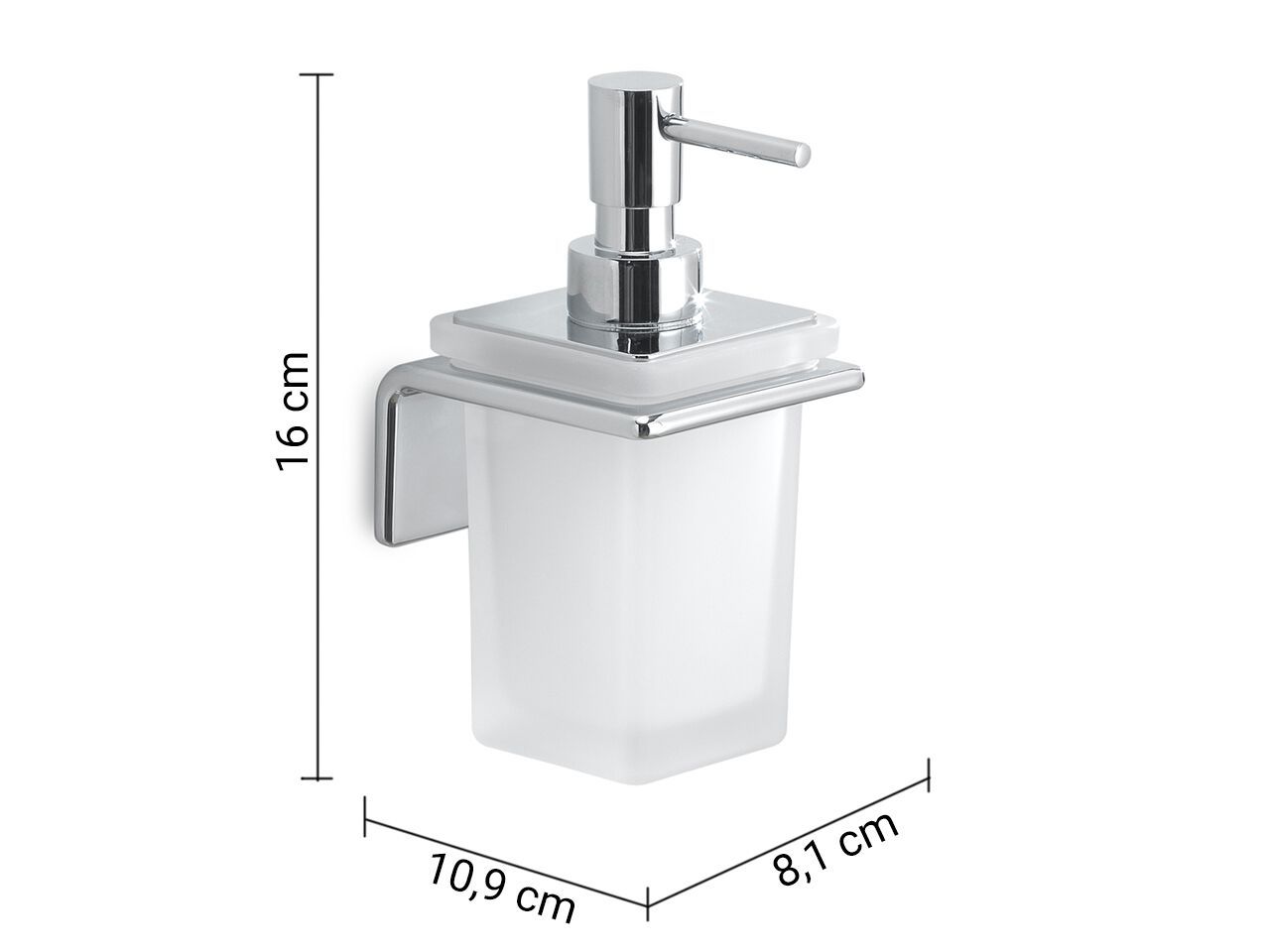 Диспенсер для мыла из нержавеющей стали и стекла GEDY Il Giglio ARCH-00076519 - Вид №2