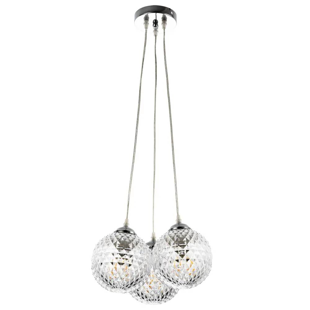 Светильник подвесной Arte Lamp Gelato, 3 лампы, 15 м², цвет хром STLM-2212299