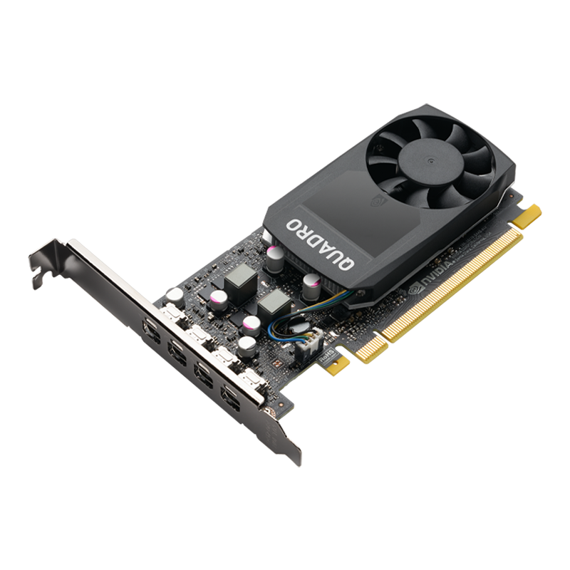 VCQP1000DVIV2-PB Vga nvidia quadro p1000, 4 gb gddr5/128-bit, pci express 3.0 x16, dp 1.4x4 PNY Santreyd  - Вид №1