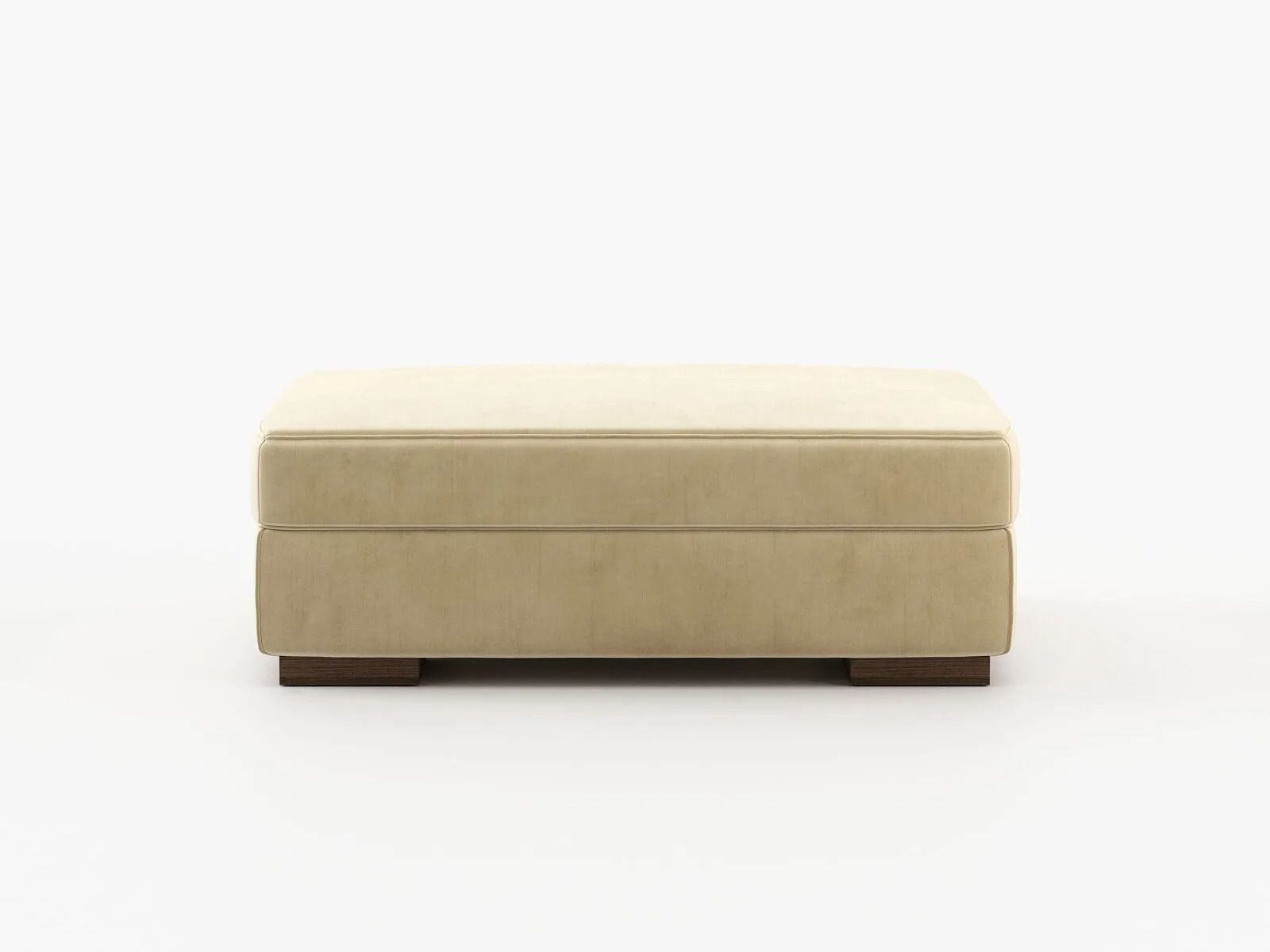 Прямоугольный пуф из ткани Laskasas серый ARCH-00105159 - Вид №3