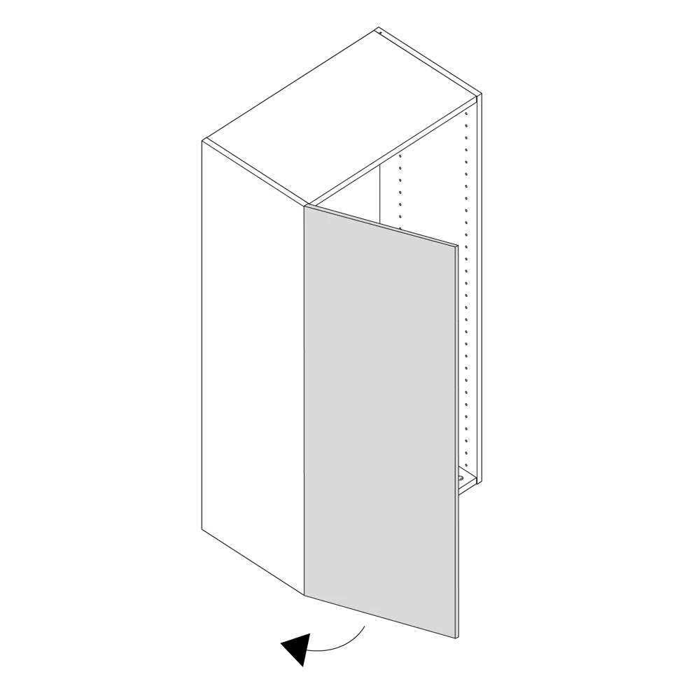 Фасад для кухонного шкафа Реш 44.7x102.1 см Delinia ID МДФ цвет синий STLM-2109451 - Вид №7