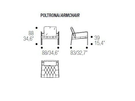 Кресло с подлокотниками ERBA ITALIA ABBEY ROAD ARCH-00028723 - Вид №13