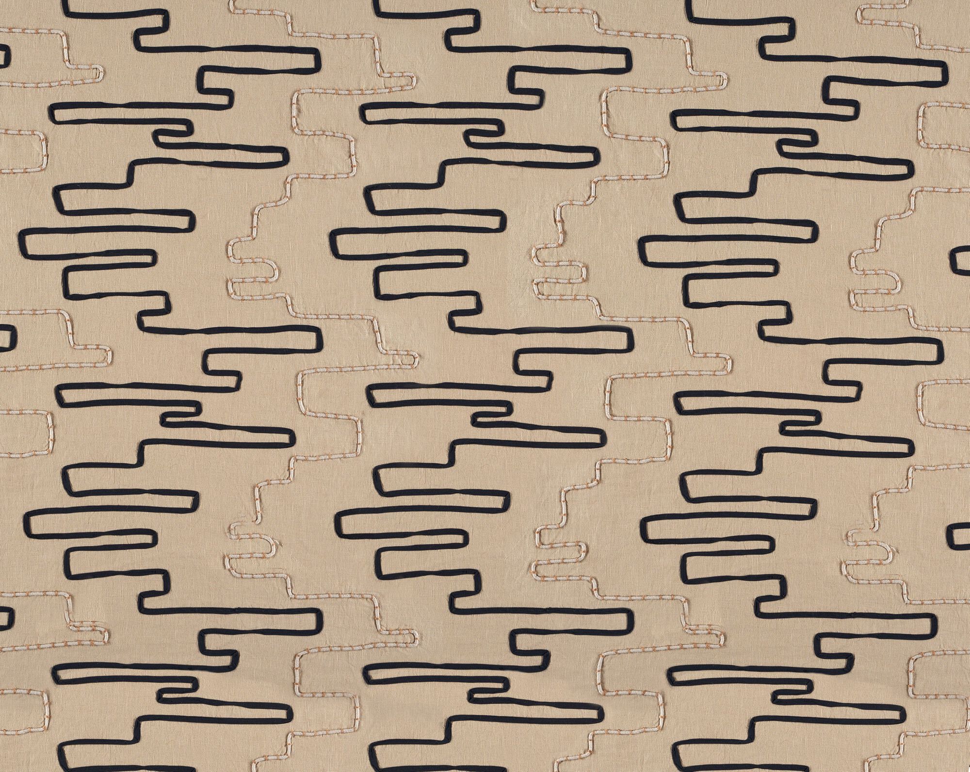 Льняная вышитая ткань для штор Élitis Baléares ARCH-00092498 - Вид №1