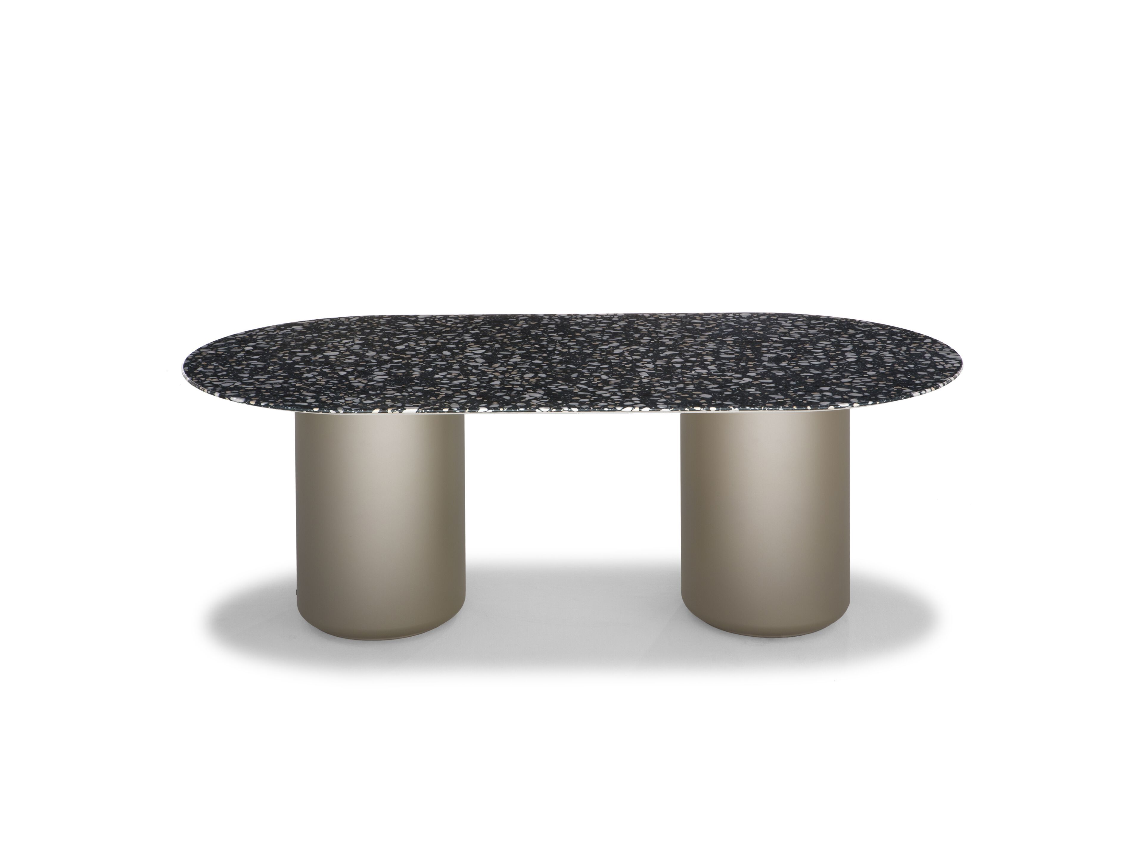 Овальный стол с зернистой столешницей Natuzzi Italia Deep ARCH-00055924 - Вид №2