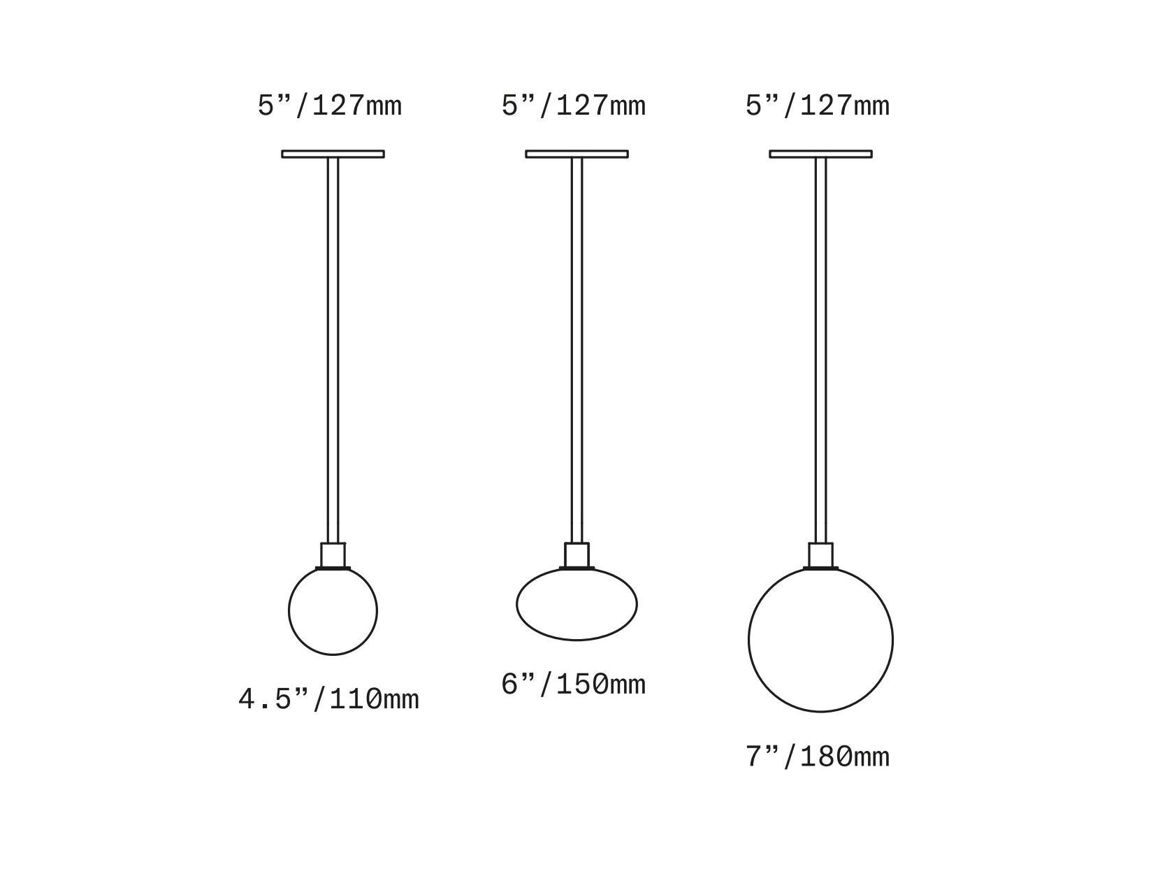 Подвесной светильник из латуни и выдувного стекла SkLO Stem ARCH-00086435 - Вид №5