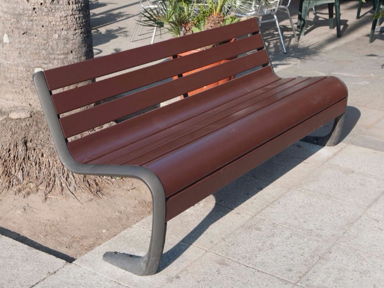 Деревянная скамья со спинкой Neri Carya ARCH-00069265