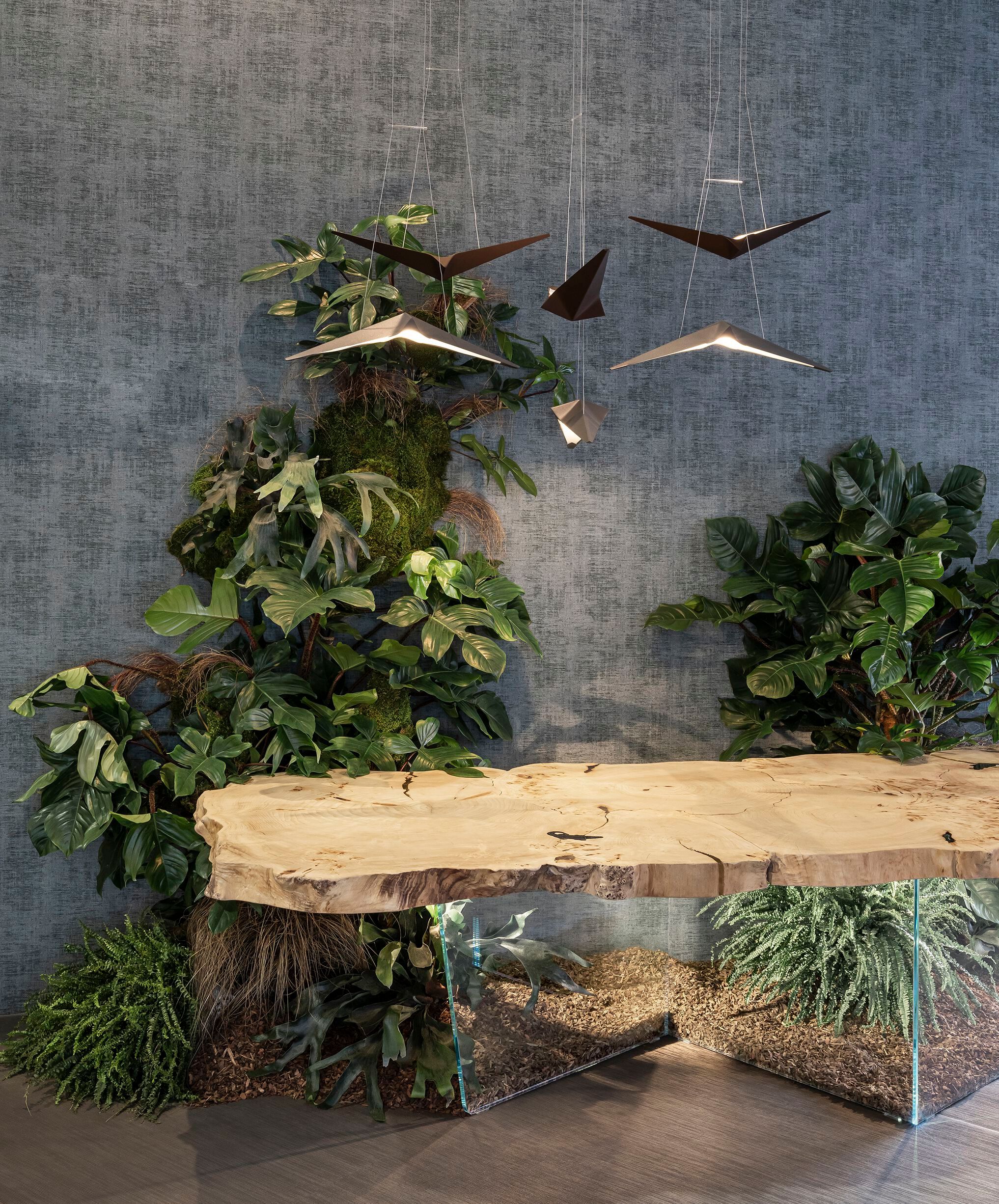 Обеденный стол из дерева и стекла Bizzotto Italia ARCH-00082149 - Вид №5